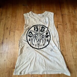 Obey posse devil tank top tye dye size medium